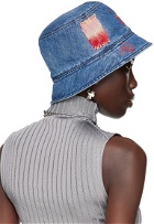 Marni Blue Stonewashed Organic Denim Bucket Hat