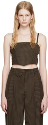 Maiden Name Brown Maria Tank Top