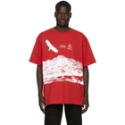 Off-White Red Eagle Landscape T-Shirt
