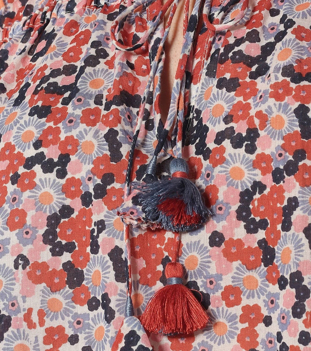 Poupette St Barth Clara floral cotton blouse