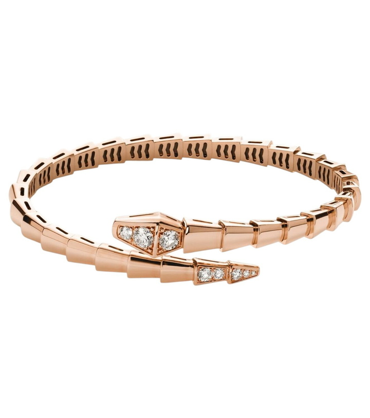 Photo: Bvlgari Serpenti Viper 18kt rose gold bracelet with diamonds