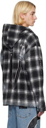 Thug Club Black Sword Flannel Zip-Up Jacket