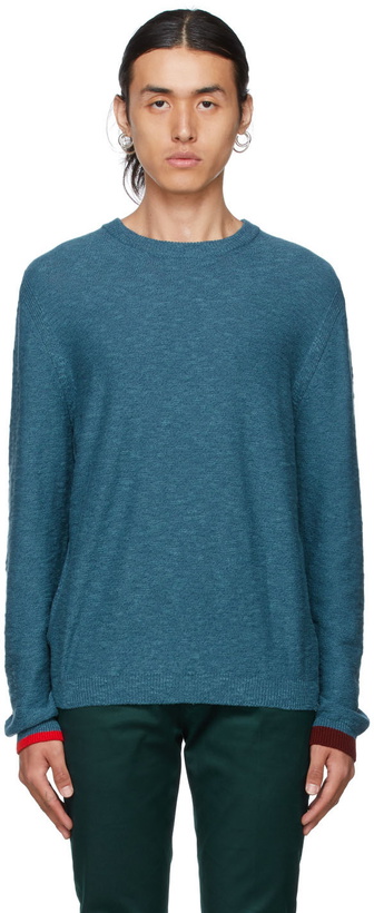 Photo: Paul Smith Blue Wool Knit Sweater