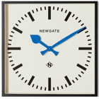 Newgate Clocks Number Five Railway Wall Clock in Blue