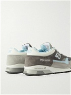 New Balance - Beams Paperboy MIUK 1500 Leather, Mesh and Suede Sneakers - Gray
