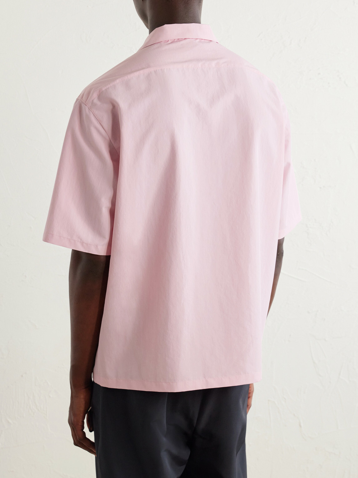 Jil Sander - Spread-Collar Poplin Shirt - Pink