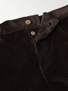 Burberry - Fred Straight-Leg Cotton-Corduroy Trousers - Brown