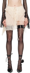 Raga Malak Beige Zida Miniskirt
