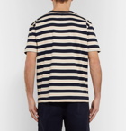 Howlin' - Striped Cotton-Jersey T-Shirt - Navy