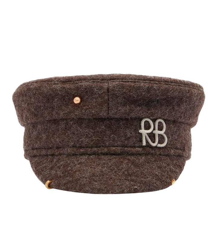 Photo: Ruslan Baginskiy Pierced wool-blend newsboy cap