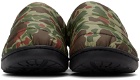 SUBU Green Quilted Camo Slippers