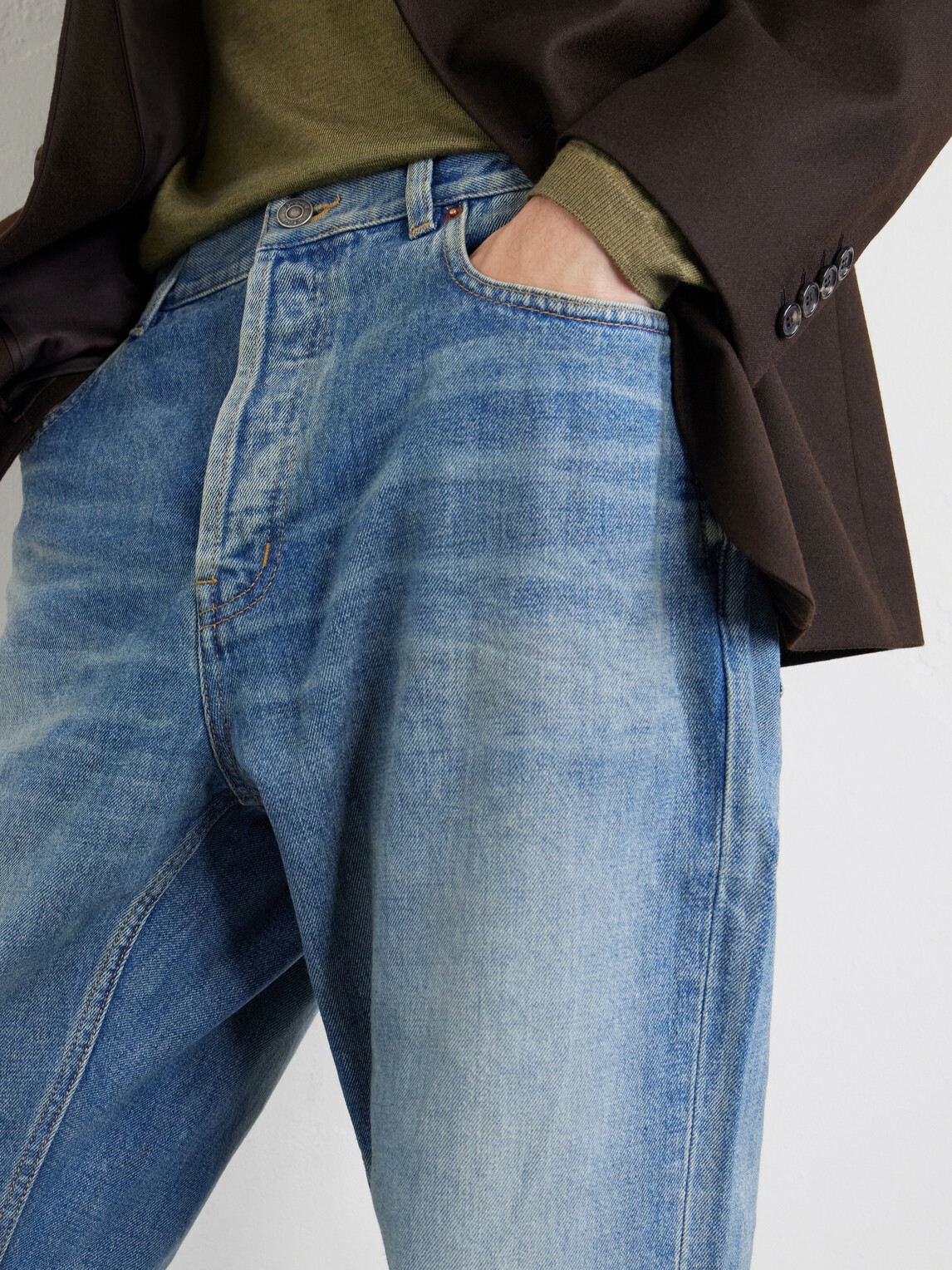 SAINT LAURENT - Straight-Leg Jeans - Blue
