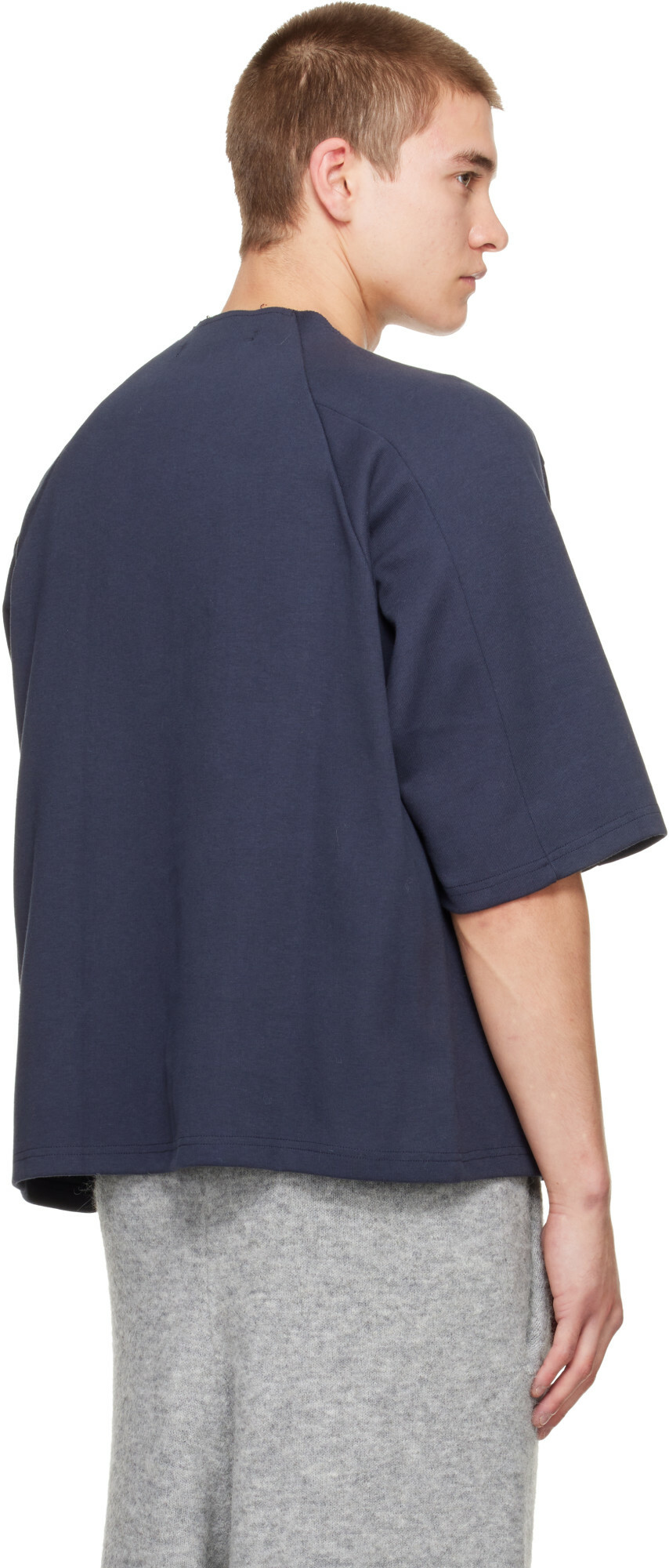 Seventh Navy Box Cut T-shirt