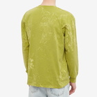 Polar Skate Co. Men's Long Sleeve Leaves And Window T-Shirt in Pea Green