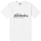 Bedwin & The Heartbreakers Men's Jared Script Logo T-Shirt in White