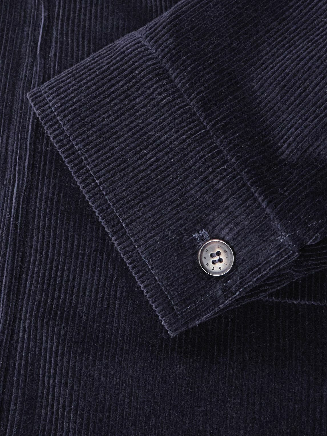 UMIT BENAN - Quebec Cotton and Cashmere-Blend Corduroy Jacket - Blue