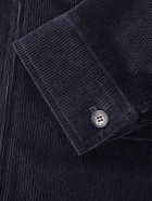 UMIT BENAN - Quebec Cotton and Cashmere-Blend Corduroy Jacket - Blue