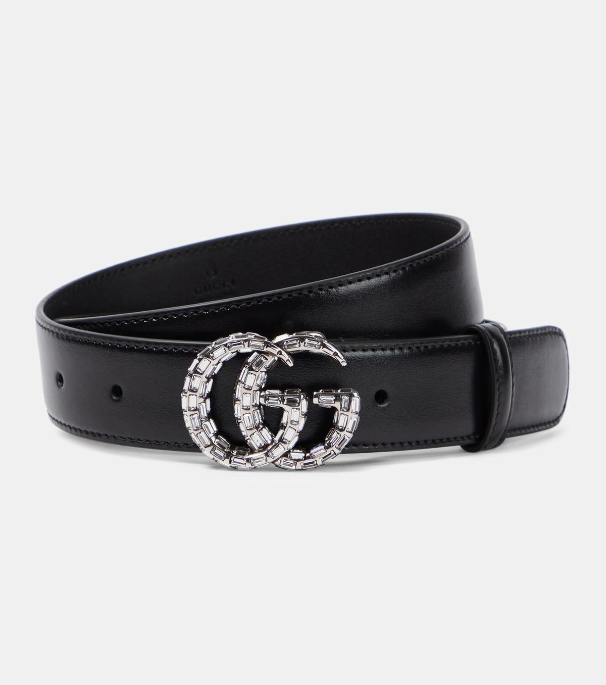 Gucci GG Marmont embellished leather belt Gucci display picture 3