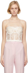 Alexander McQueen Off-White Lace Corset