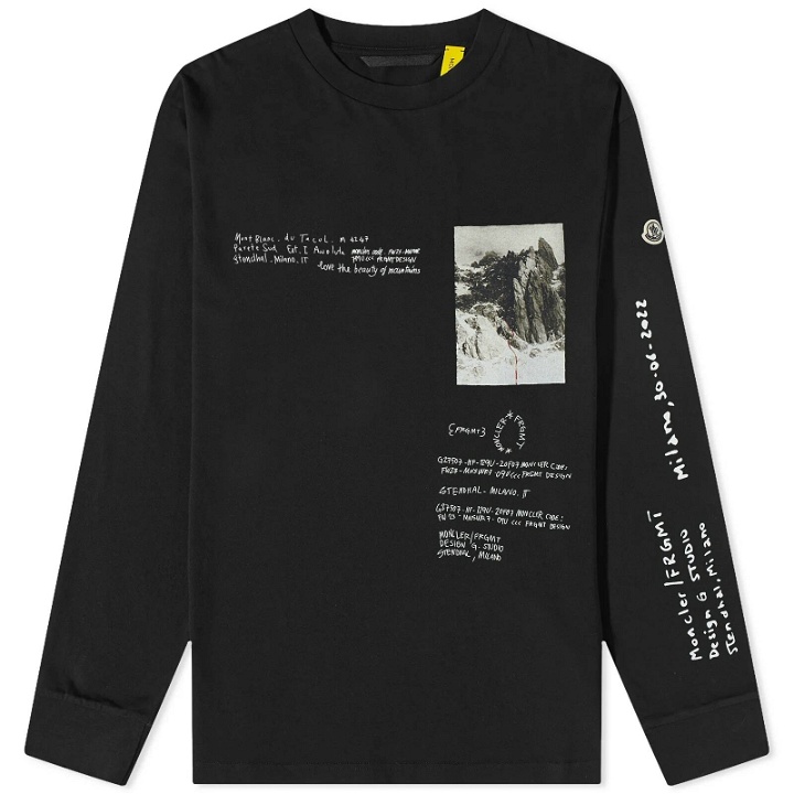 Photo: Moncler Men's Genius x Fragment Long Sleeve T-Shirt in Black