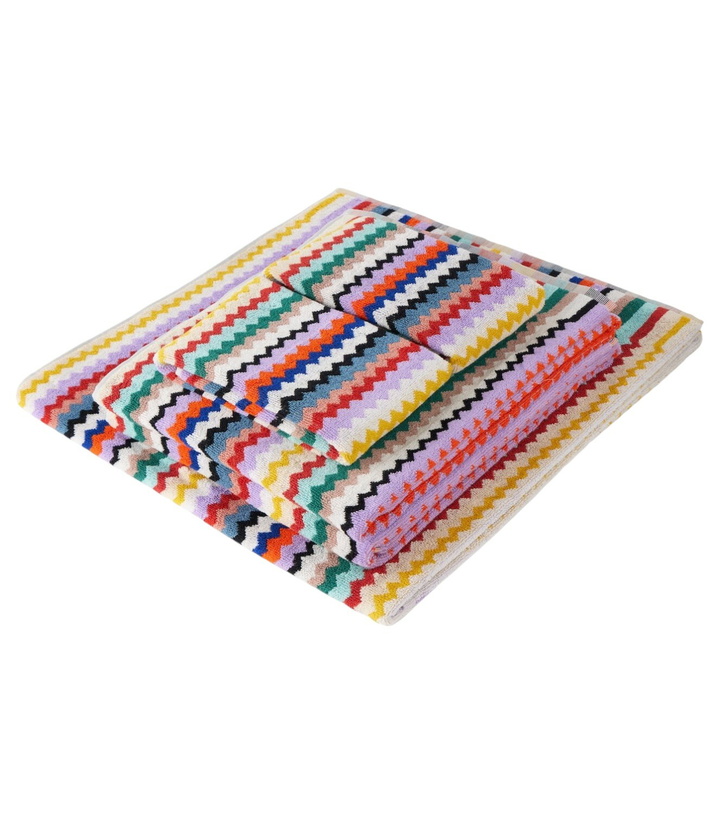 Photo: Missoni Riverbero Zigzag set of 5 terry towels