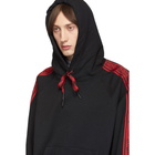 Palm Angels Black Side Tape Hoodie