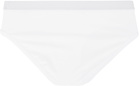 Moschino Two-Pack Black & White 'My Valentine' Briefs