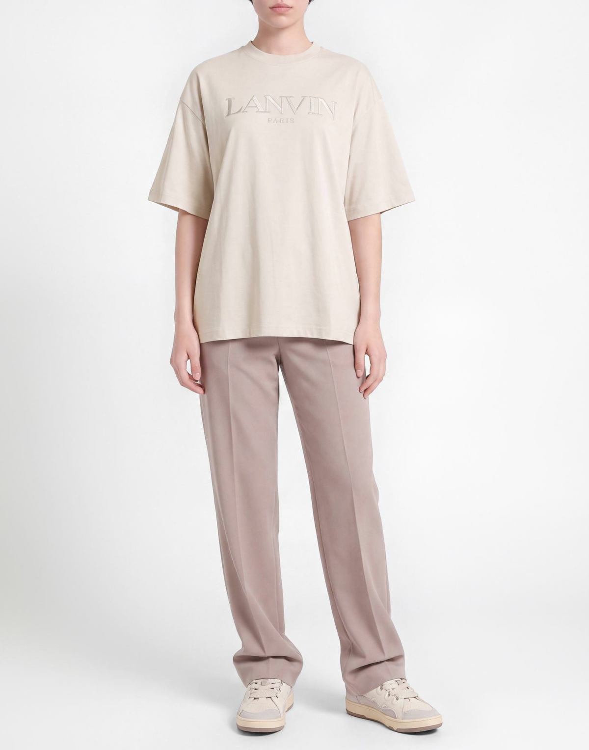 Lanvin Womens T-shirt in Off white