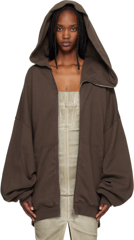 Photo: Rick Owens DRKSHDW Gray Temple Mountain Hun Hoodie