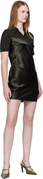 Nanushka Gray & Green Heceta Minidress