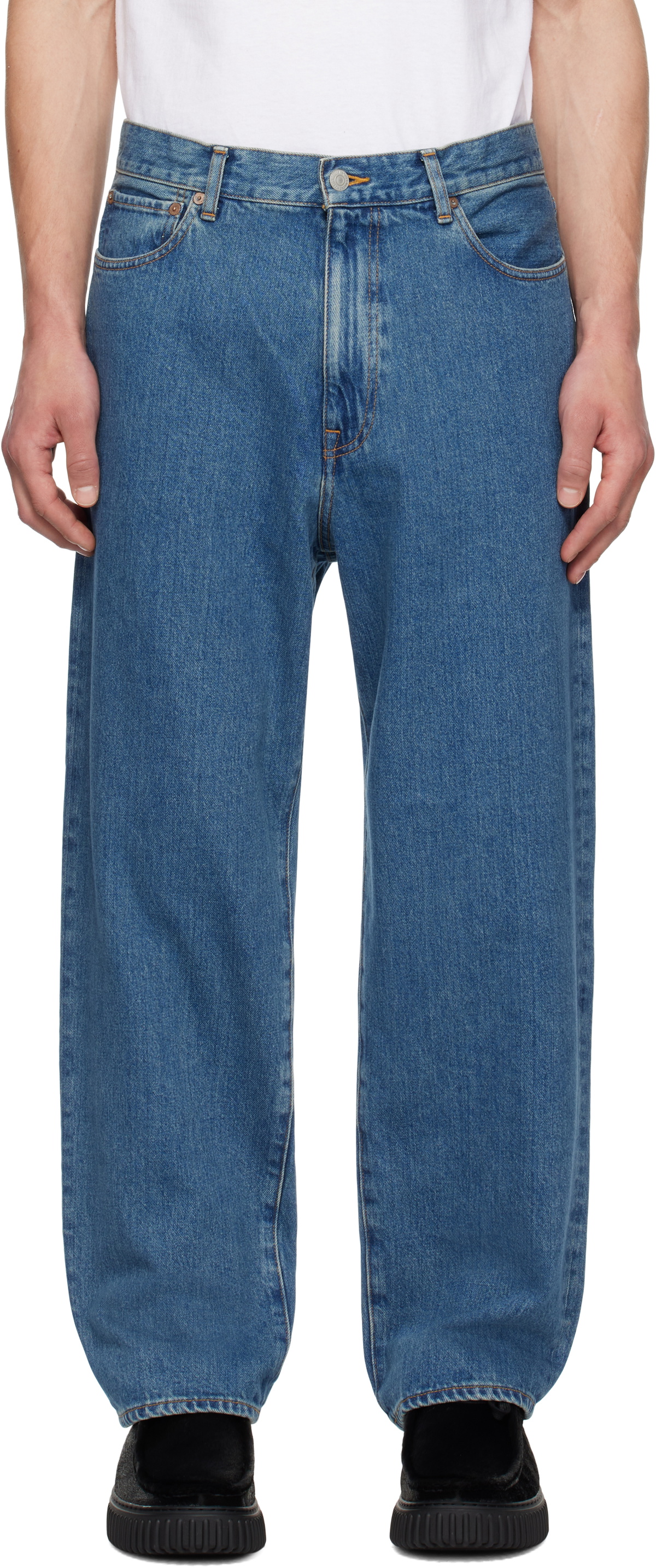 WACKO MARIA Blue Washed Jeans Wacko Maria