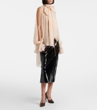 Simone Rocha Sequined pencil skirt