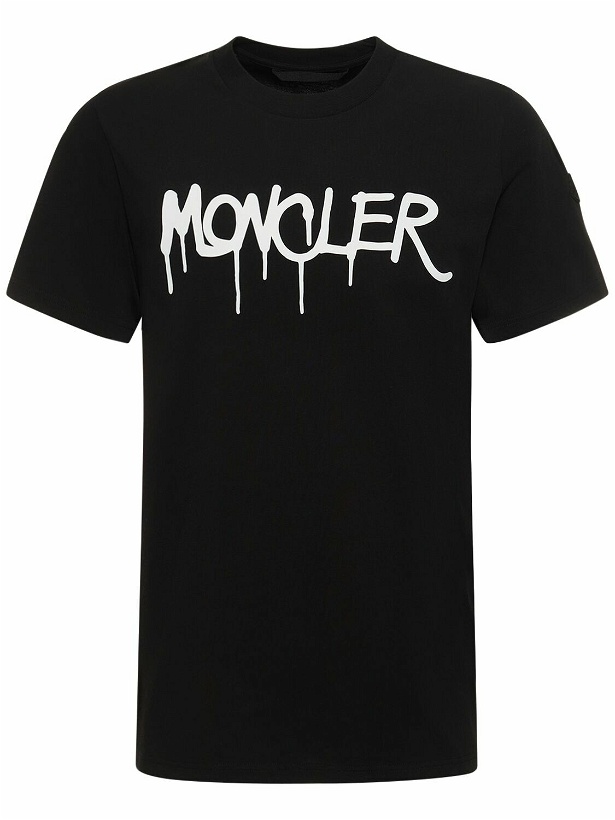 Photo: MONCLER - Logo Detail Heavy Cotton T-shirt