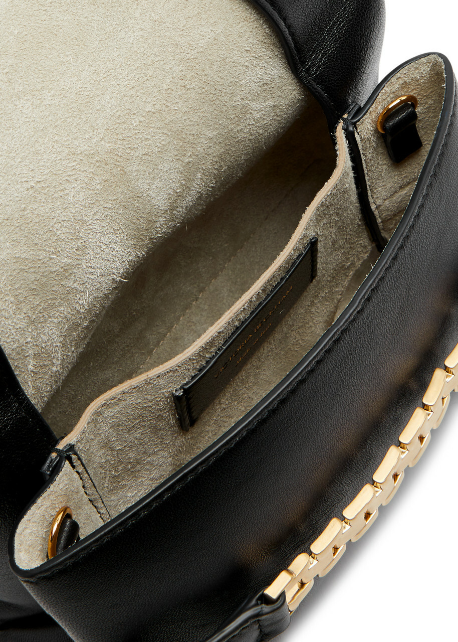 Victoria Beckham Chain Mini Leather Pouch - Black - One Size
