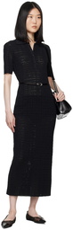 Givenchy Black Voyou Midi Dress