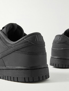 Nike - Dunk Low Cyber Reflective Faux Leather Sneakers - Black