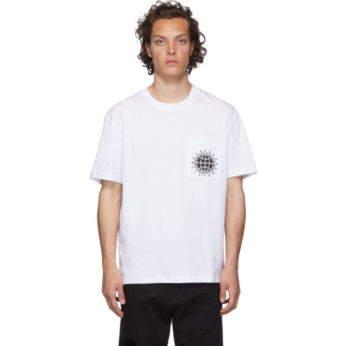 Photo: McQ Alexander McQueen White Universal Globe T-Shirt