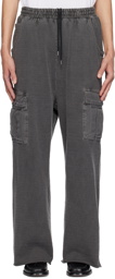 JieDa Gray Drawstring Cargo Pants