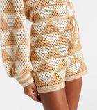 Anna Kosturova Maija crochet cotton shorts