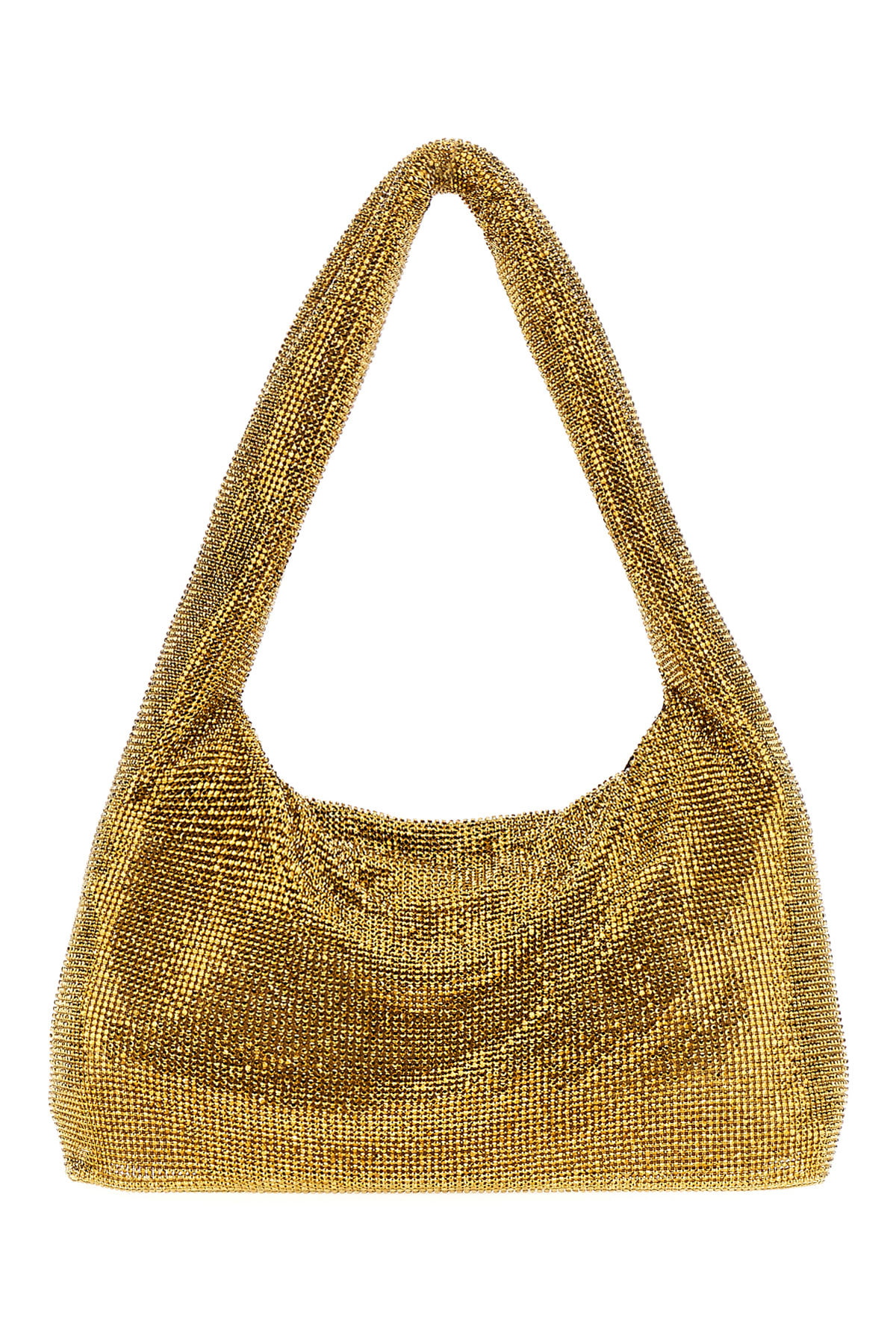 KARA Black Midi Crystal Bow Bag Kara