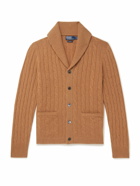 Polo Ralph Lauren - Shawl-Collar Cable-Knit Cashmere Cardigan - Brown