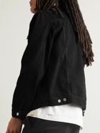 Nudie Jeans - Robby Vintage Logo-Appliquéd Denim Jacket - Black