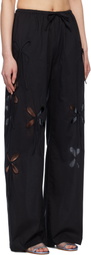 J.Kim Black Chilla Undershort Lounge Pants