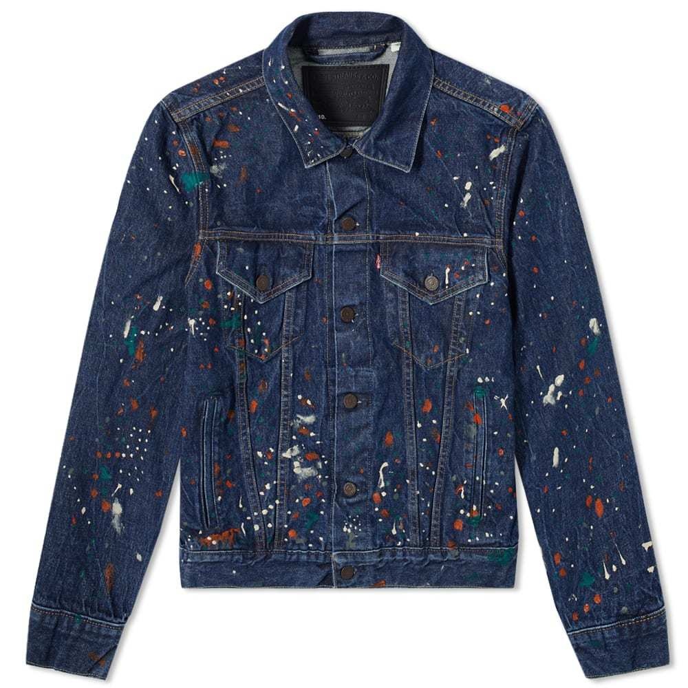 END. x Levi's® 'Painted' Selvedge Trucker Jacket