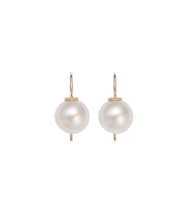 Photo: Stone and Strand Essential 14kt gold earrings with pearls