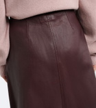 Stouls Lucie leather miniskirt