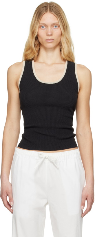 Photo: Nothing Written Black Jina U-Neck Tank Top