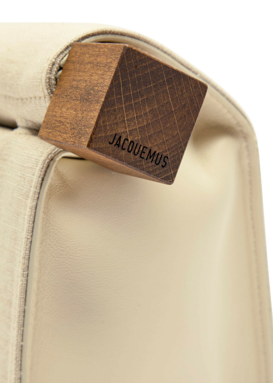 Jacquemus La Pochette Rond Carre Canvas Clutch - Beige - One Size