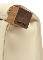 Jacquemus La Pochette Rond Carre Canvas Clutch - Beige - One Size