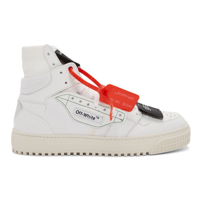 Photo: Off-White White Low 3.0 Off Court High-Top Sneakers